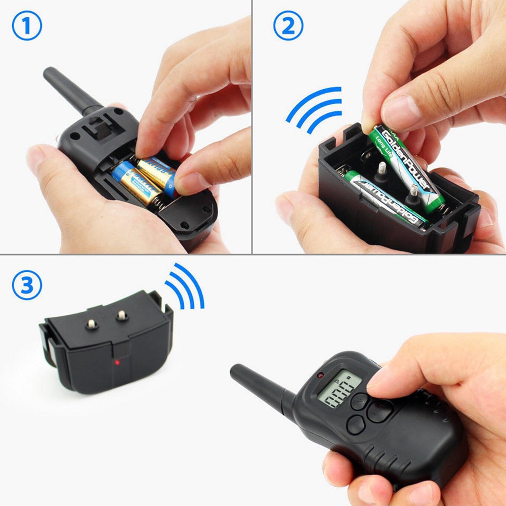 Remote Colntrol Dog Training Collar with Shock Vibration Beep Modes