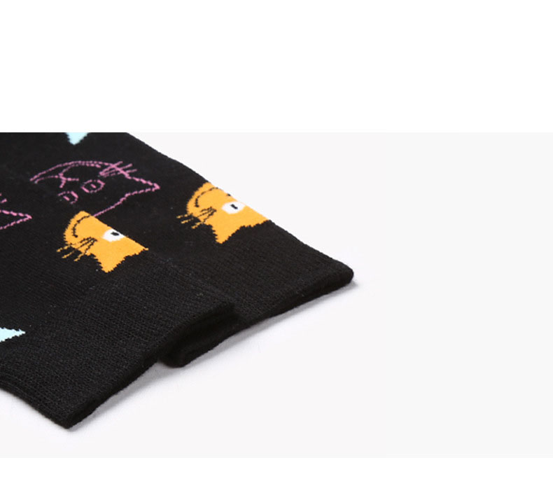 Women's Long Cats Printed Socks