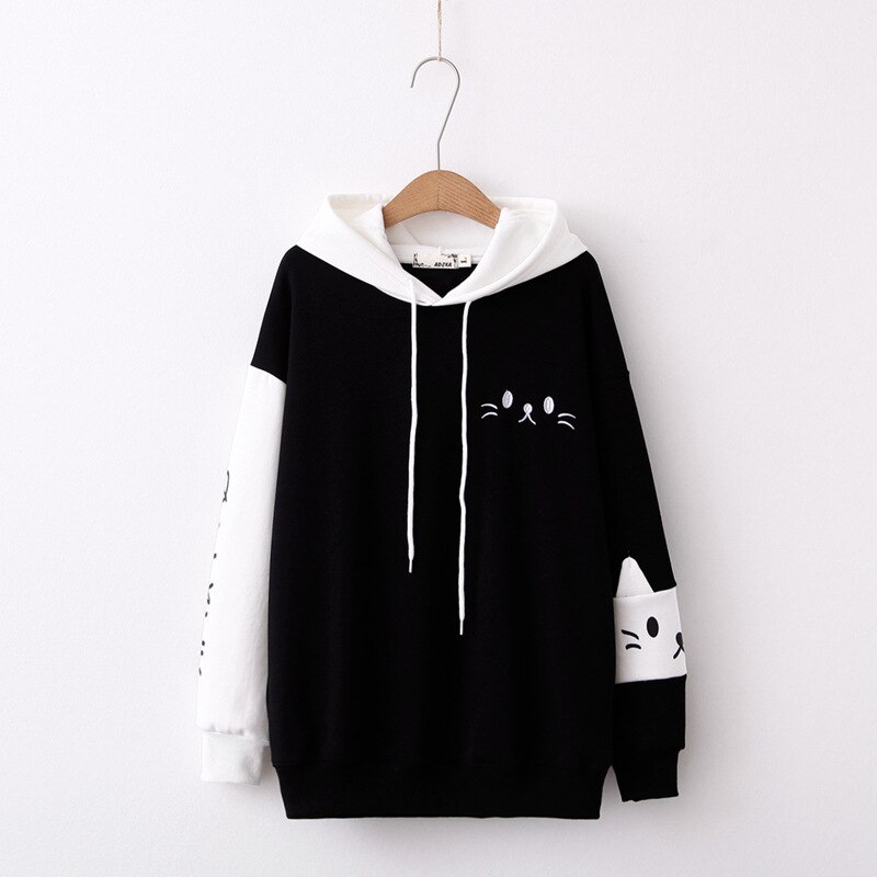 Women's Cat Style Autumn Hoodie