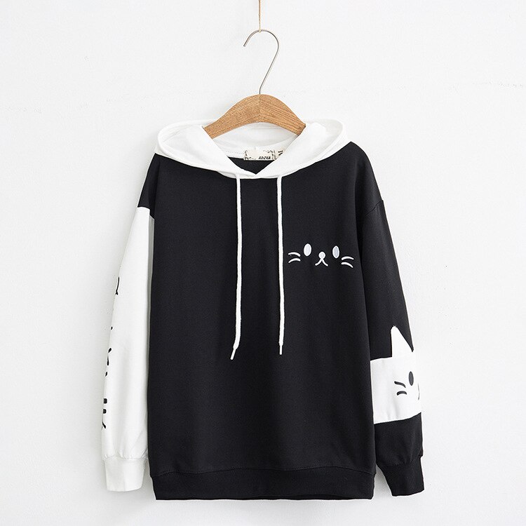 Women's Cat Style Autumn Hoodie