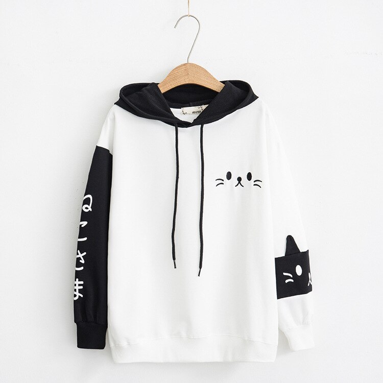 Women's Cat Style Autumn Hoodie